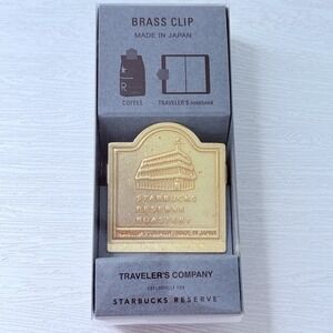 TRAVELER'S Notebook Starbucks Reserve Tokyo Limited Brass Clip JAPAN